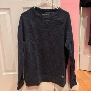 Eddie Bauer Men's Navy Crewneck Sweater